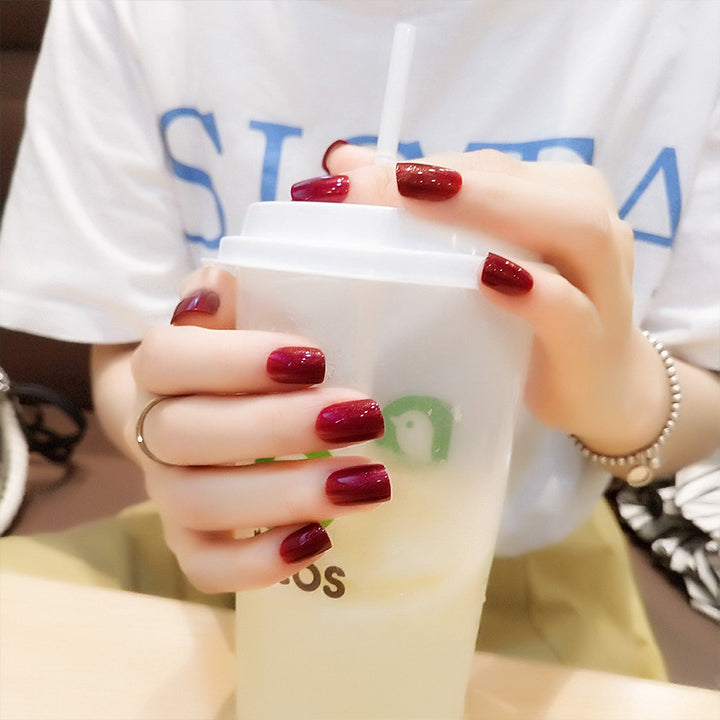 Glossy Long-Lasting Press-On Nail Set Kalsten 1790727288