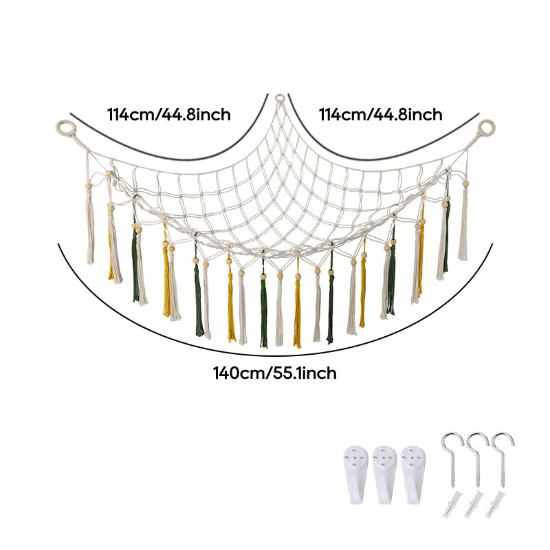 Macramé Wall Hanging Storage Hammock