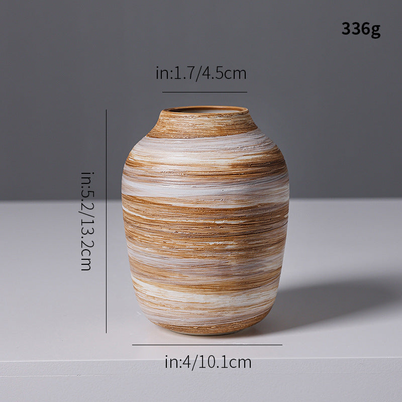 Artistic Spiral Design Ceramic Vase Kalsten