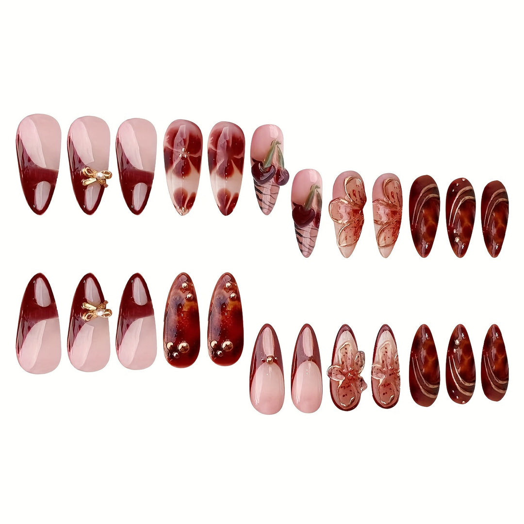Creative Artistic Press-On Nail Design Kalsten