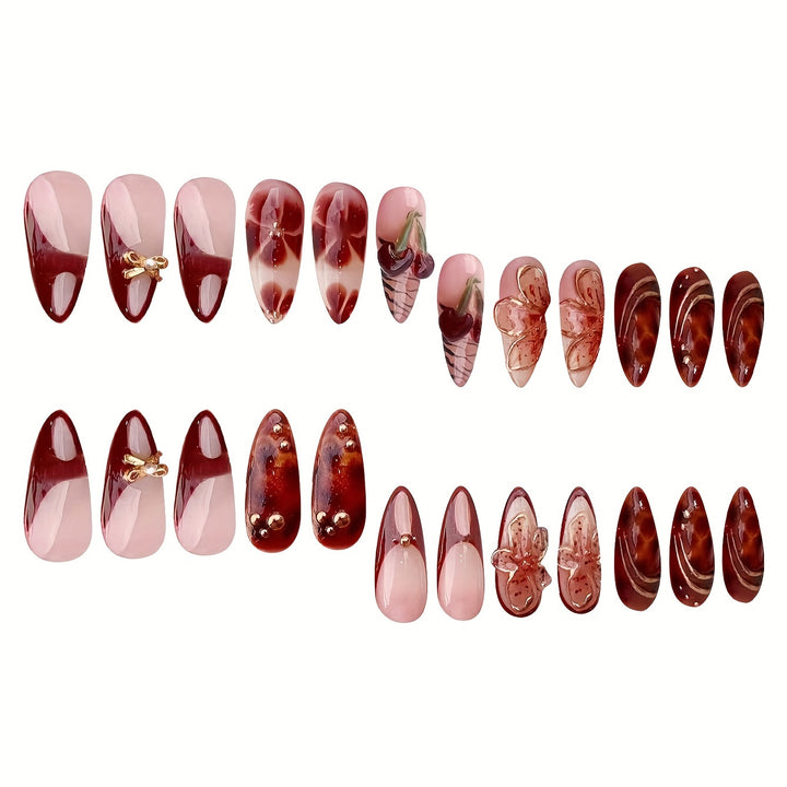 Creative Artistic Press-On Nail Design Kalsten