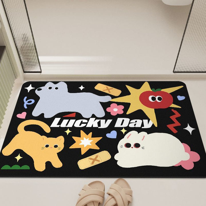 Cartoon-Inspired Bathroom Mat Kalsten