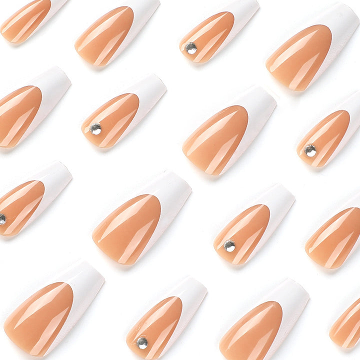 Artful Nail Extensions with Elegant French Tips Kalsten