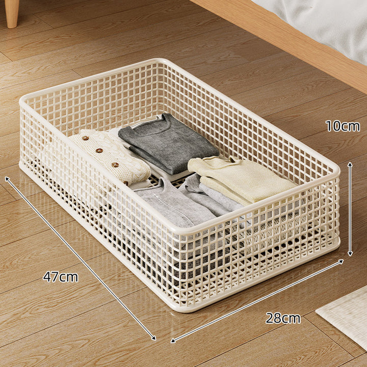 Low-Profile Underbed Metal Mesh Storage Basket