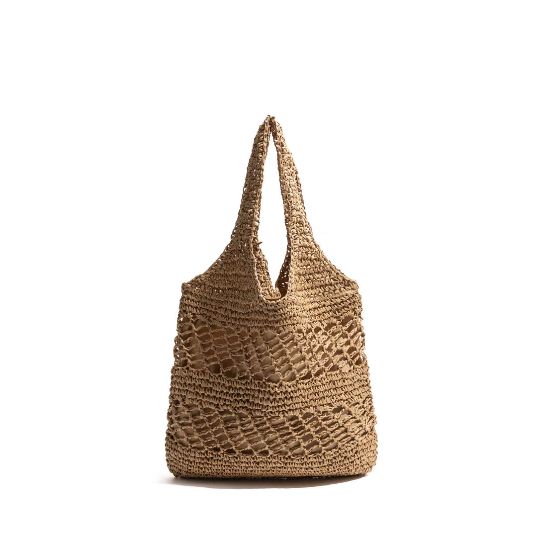 Handwoven beach bag with open mesh structure Kalsten