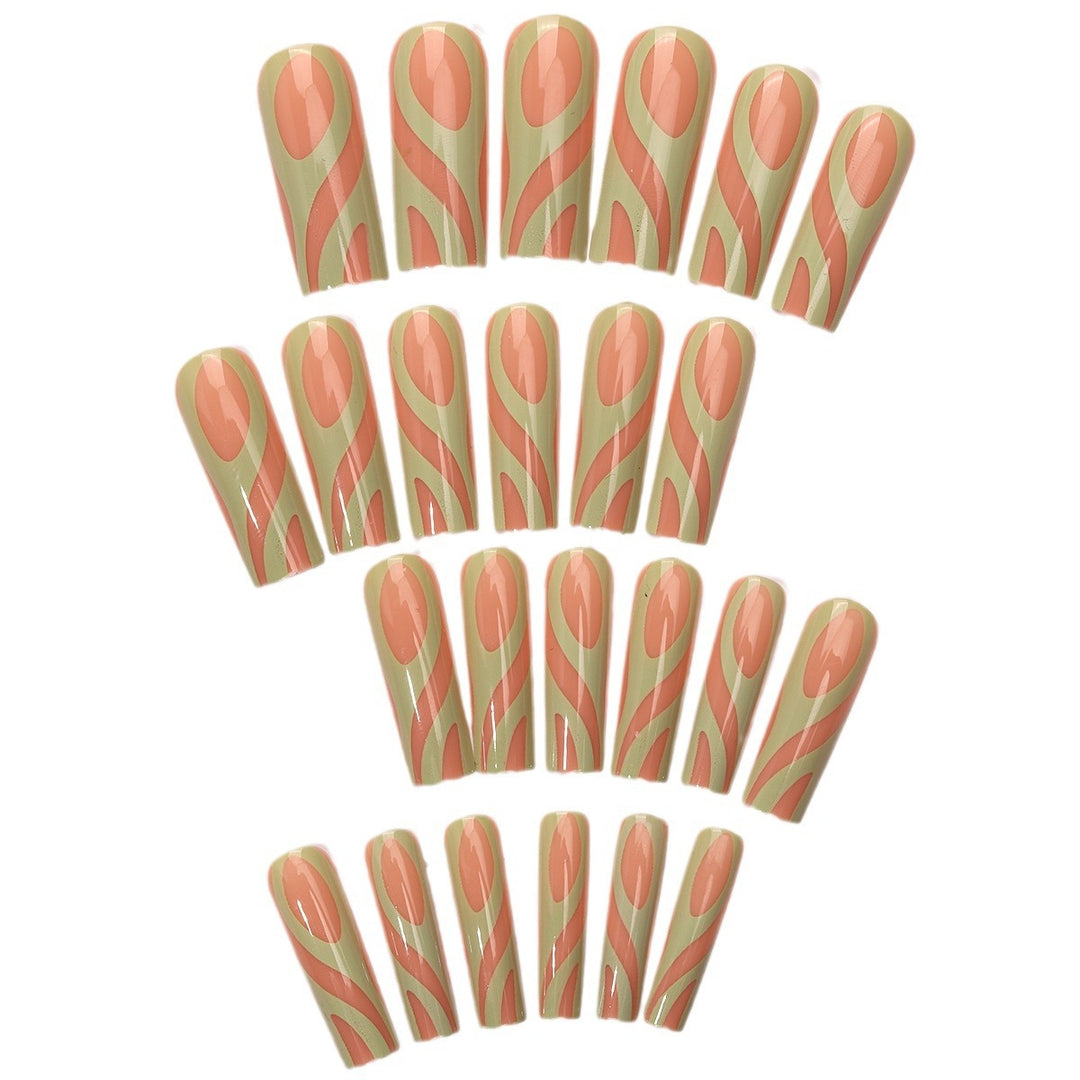 Creative Abstract Art Press-On Nail Tips Kalsten