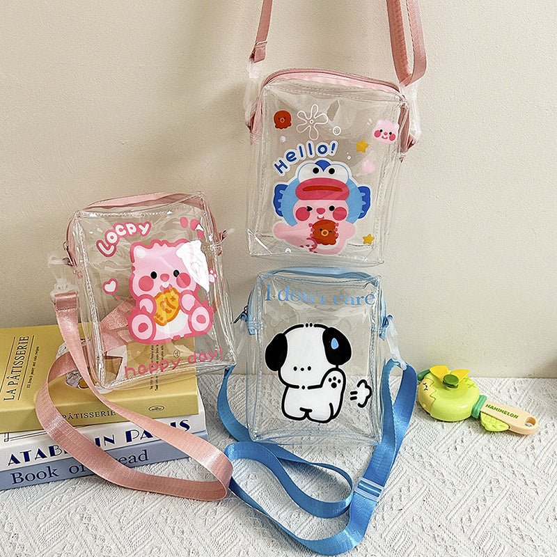 Transparent Cartoon Animal Crossbody Bag