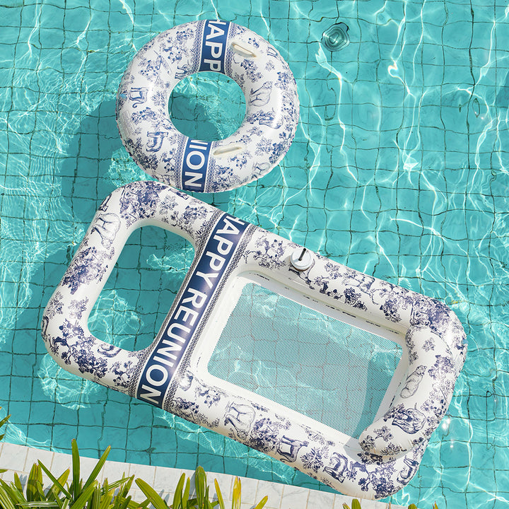 Unisex Elegant Swim Ring with Floral Motifs Kalsten