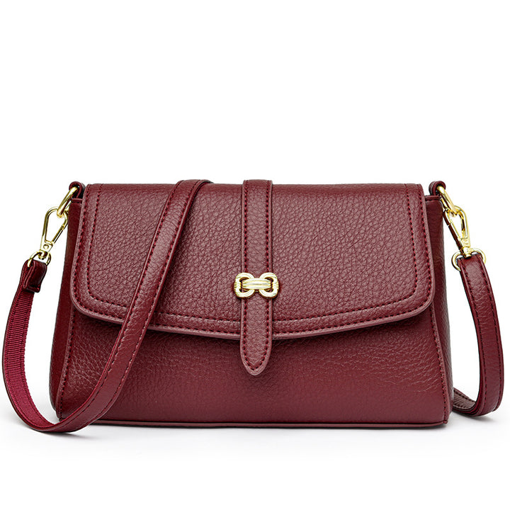 Elegant Faux Leather Crossbody Bag Kalsten