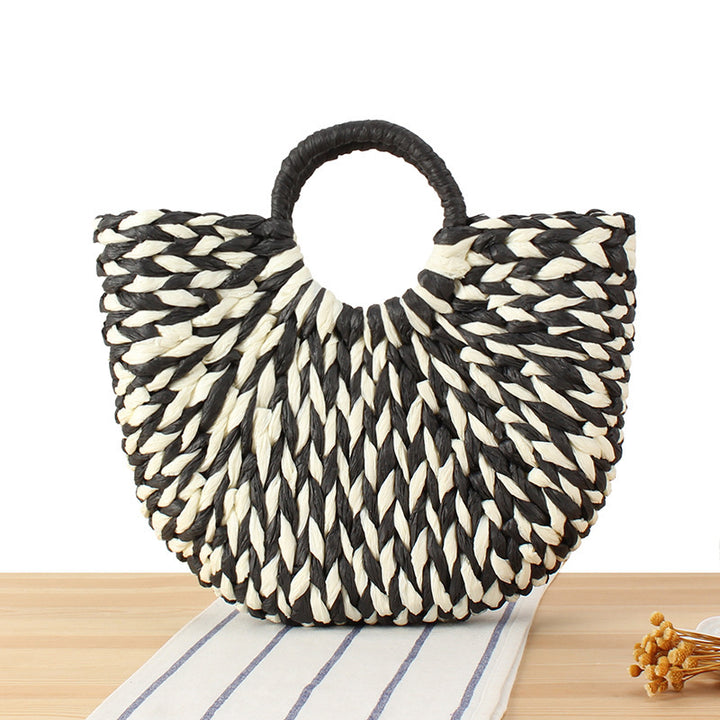 Wicker bag in modern design with artistic weaving Kalsten