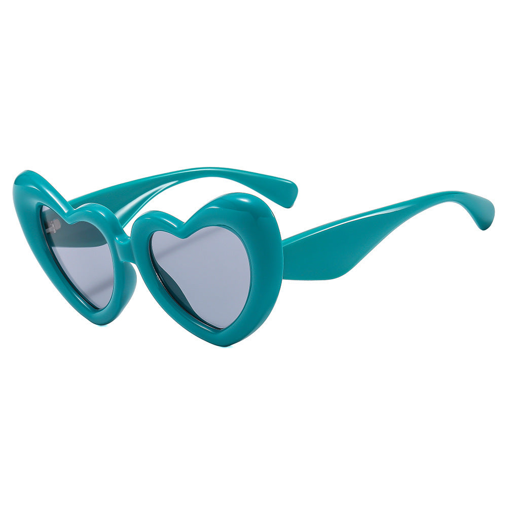 Women Heart-shaped Sunglasses with Stylish Frame Kalsten