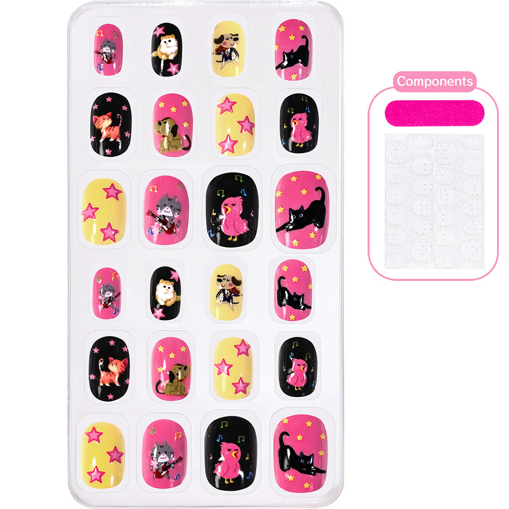 Creative Cartoon-Themed Press-On Nail Collection Kalsten