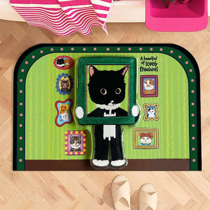 Cat-Themed Bath Mat Kalsten