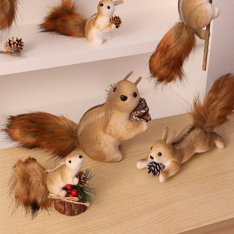 Cute decoration figure with squirrel motif Kalsten