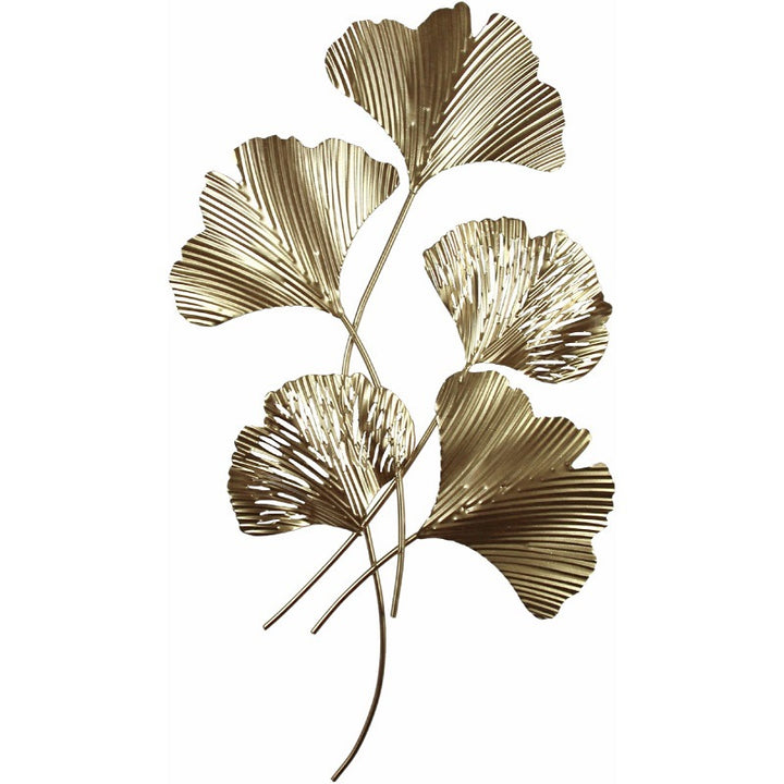 Elegant Leaf-Inspired Metal Wall Art Kalsten