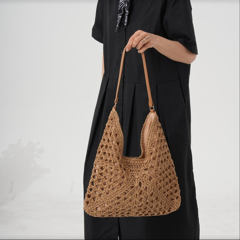 Hand-knotted shoulder bag Kalsten