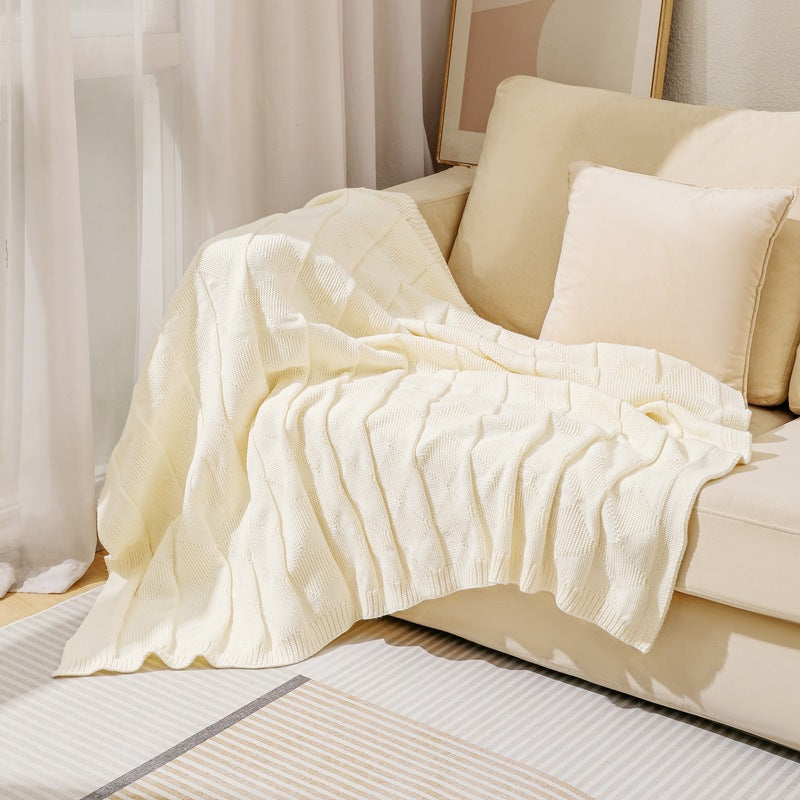 Cozy Knitted Throw Blanket Kalsten