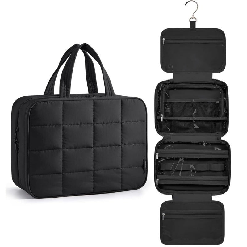 Jewelry Organizer Bag with Removable Hook and Transparent Compartment Division Kalsten