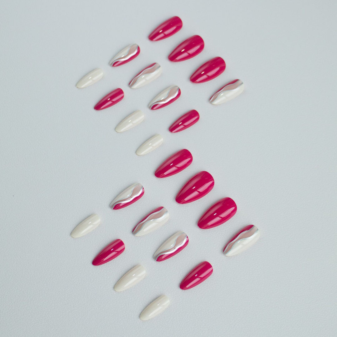 Artistic Wave Design Nail Art