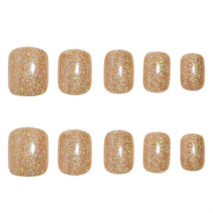 Glittery Press-On Nail Set Kalsten