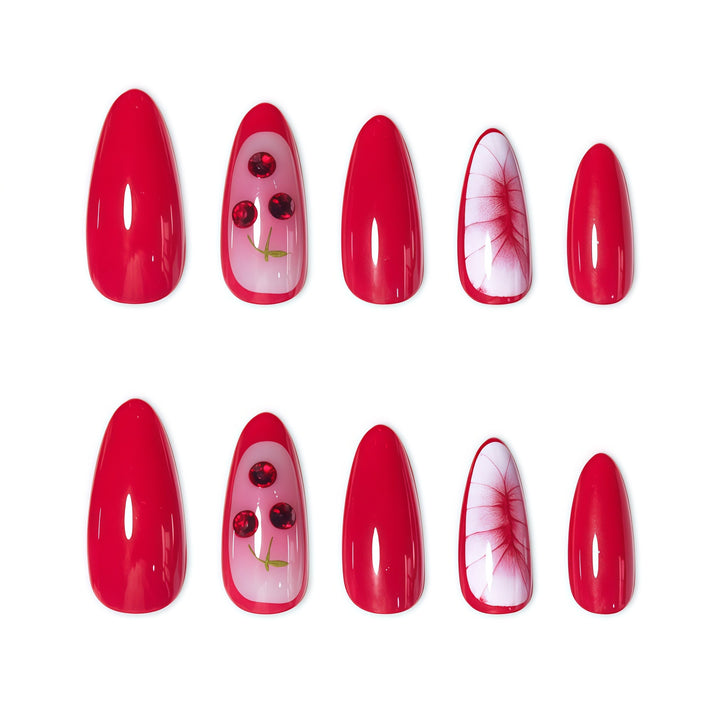 Creative Cherry Nail Art Extensions Kalsten