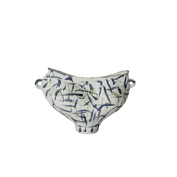 Artistic Floral-Inspired Decorative Vase