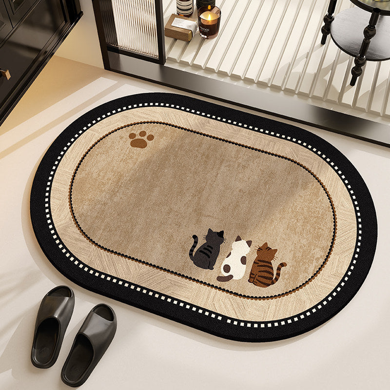 Cat-Themed Decorative Area Mat Kalsten