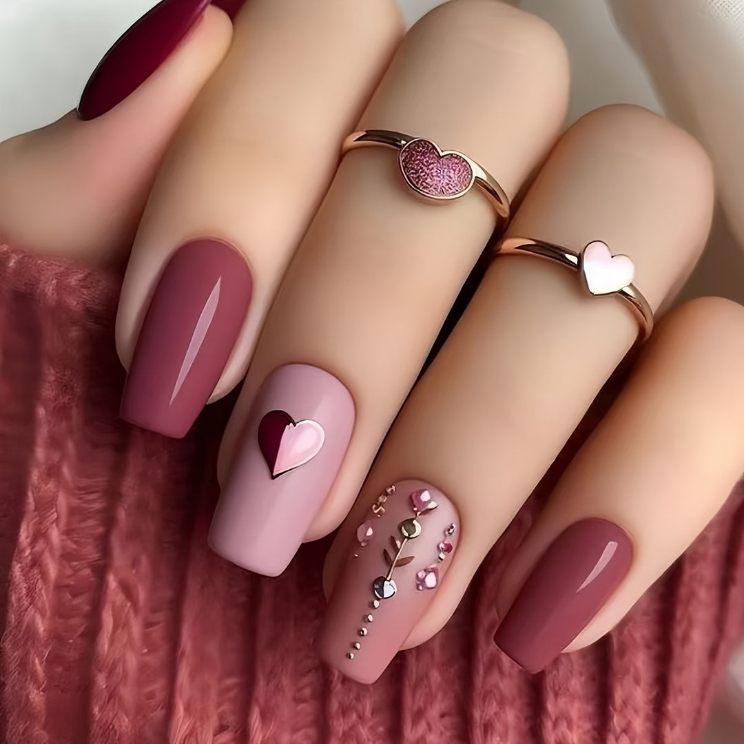 Floral Art Acrylic Nail Set Kalsten