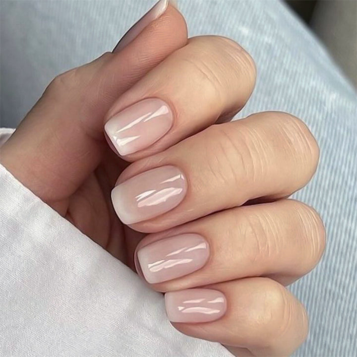 Elegant Gel Nails with Gloss Finish Kalsten