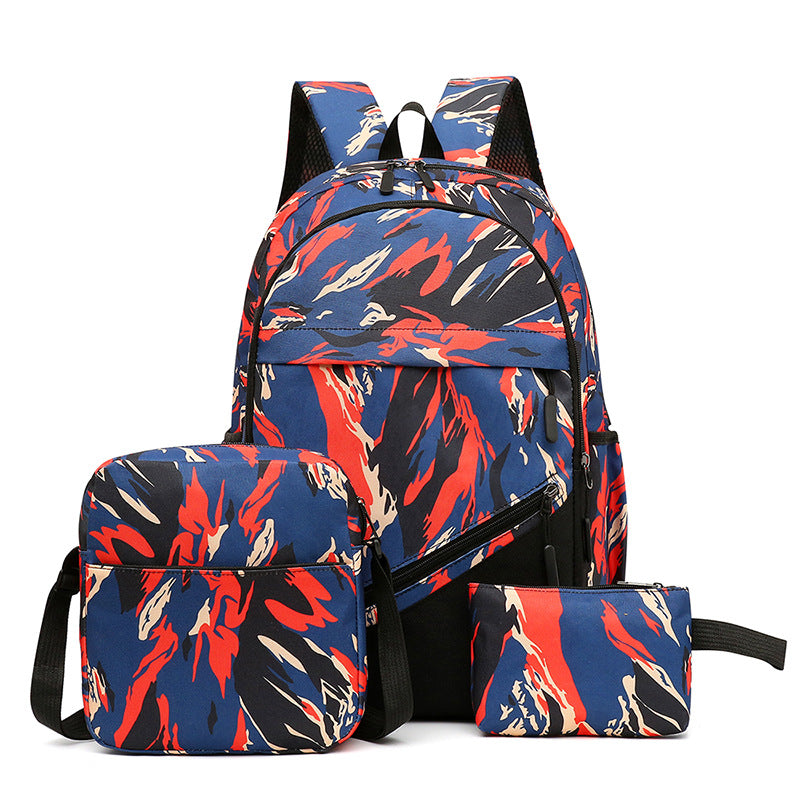 Fashionable backpack set with multiple compartments Kalsten