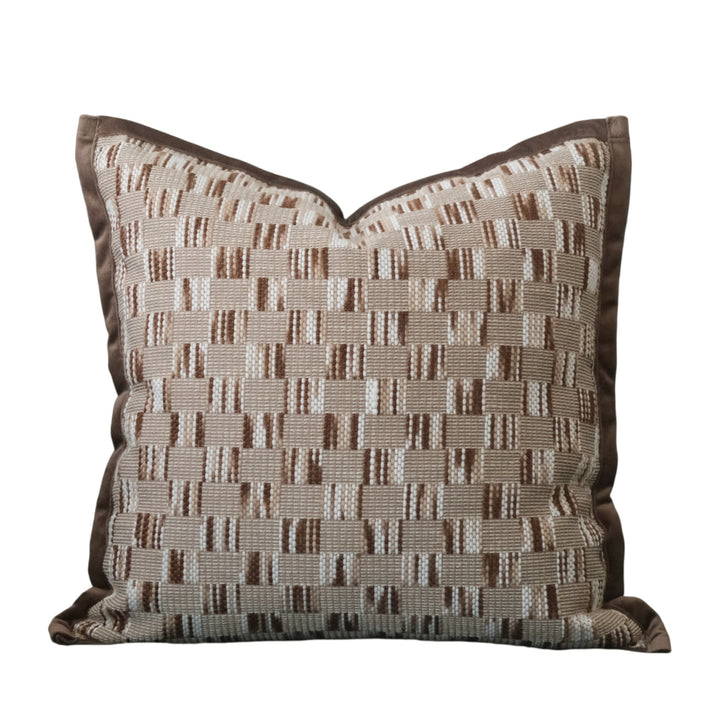 Textured Woven Accent Cushion for Sofa Decor