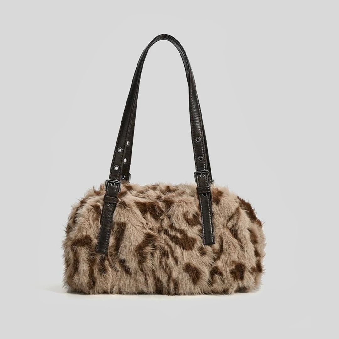 Luxurious Faux Fur Handheld Purse