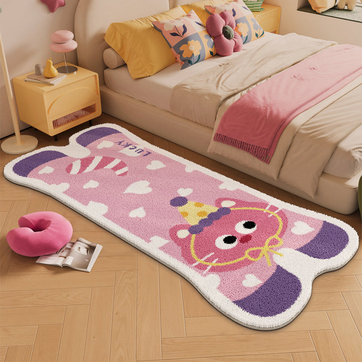Elephant-shaped Plush Rug