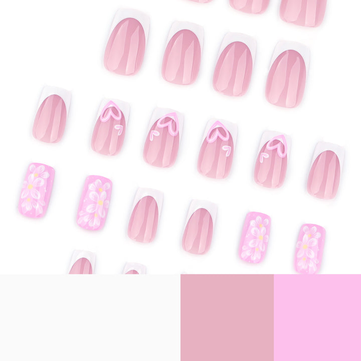 Premium Nail Design with Floral Motifs Kalsten