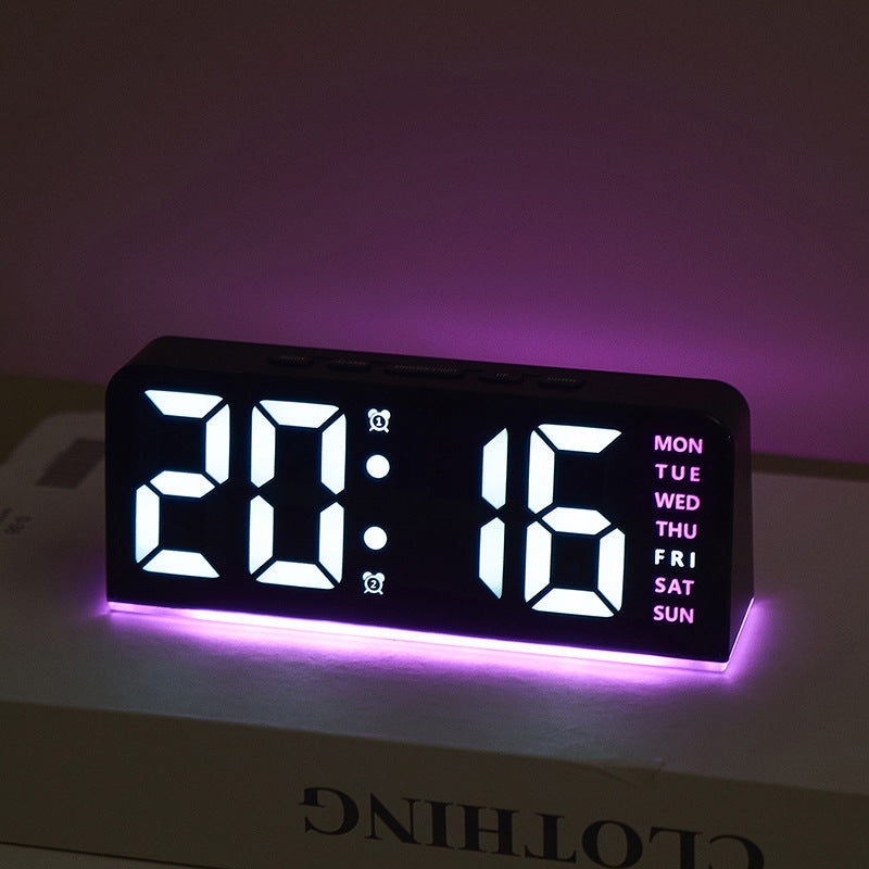 Digital alarm clock with large LED display and multifunctional display Kalsten