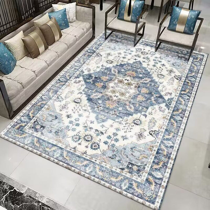 Vintage Floral Design Area Rug