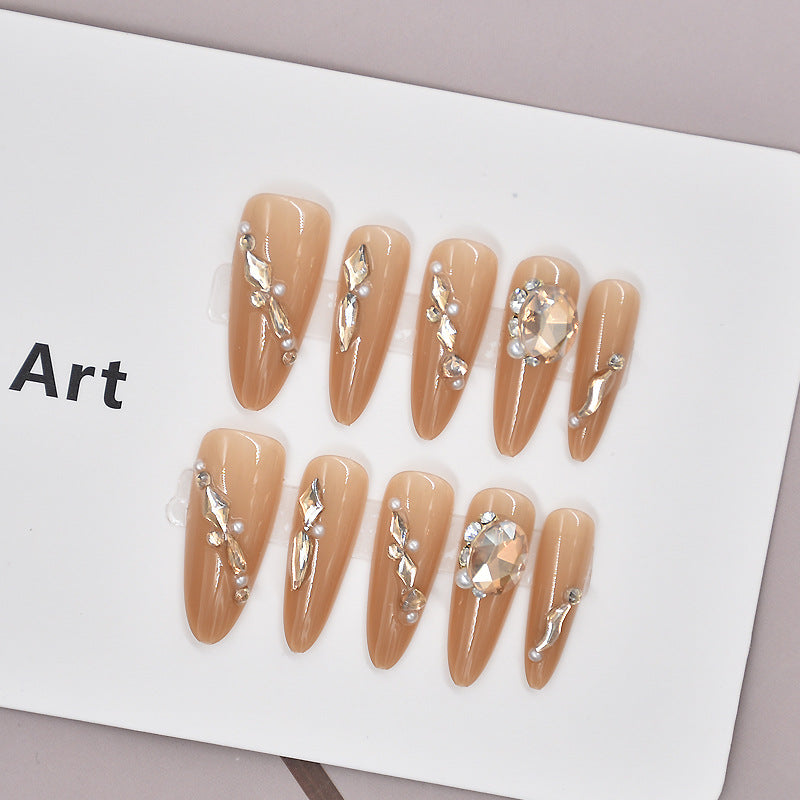 Glamorous Heart-Themed Press-On Nail Set Kalsten