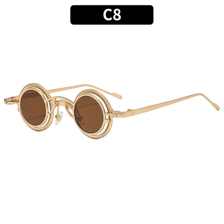 Circular Dual-Lens Sunglasses