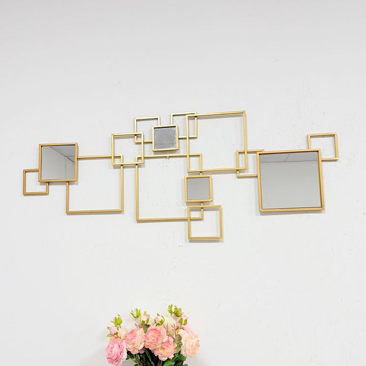 Abstract Geometric Wall Mirror Set Kalsten