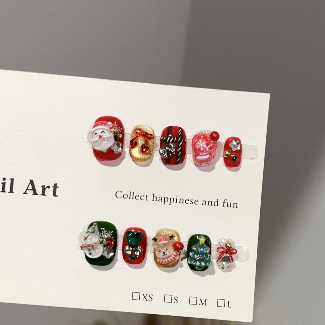 Festive Themed Press-On Nail Art Set