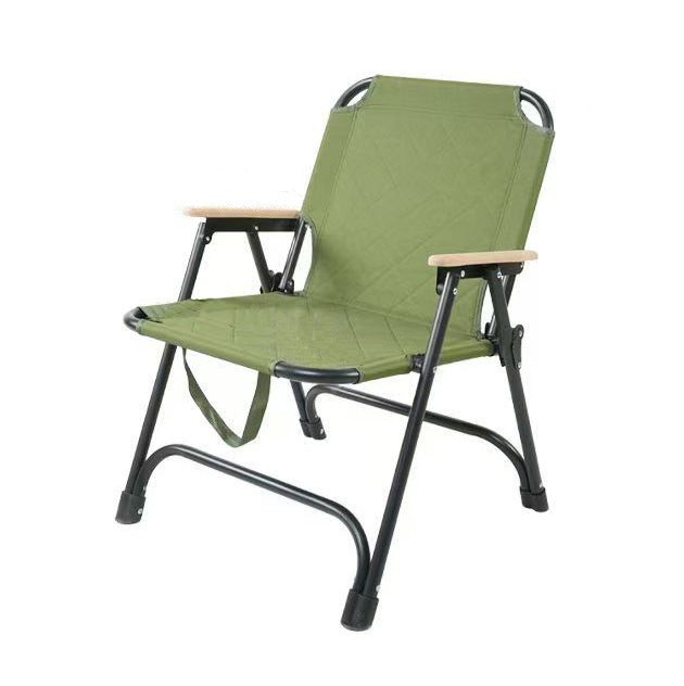 Ergonomic Folding Chair with Wooden Armrests Kalsten
