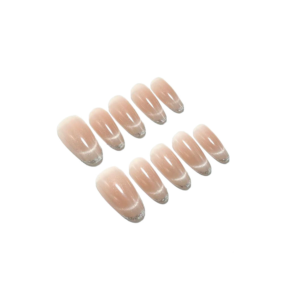 Artificial nails in elegant French manicure design Kalsten