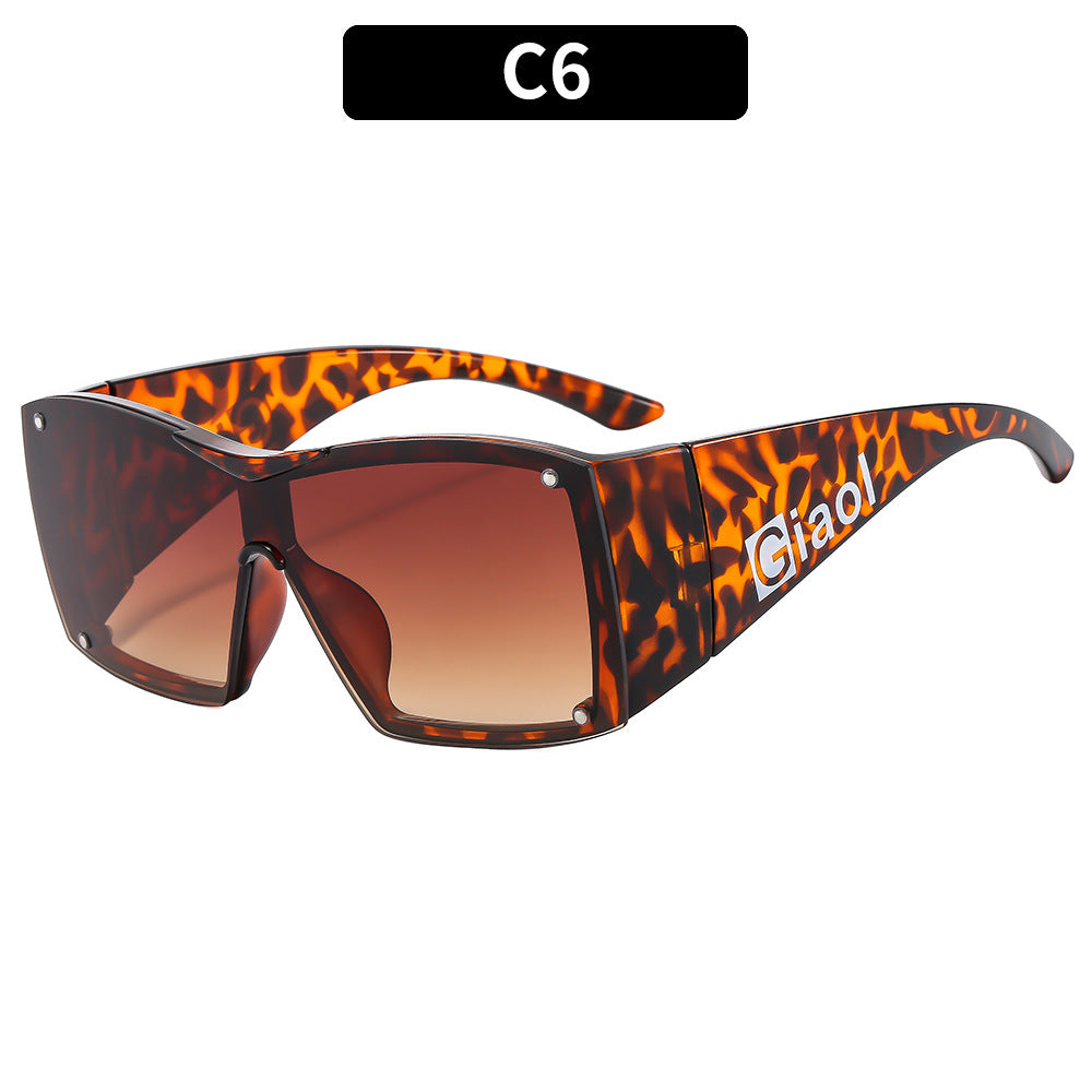 Bold Oversized Shield Sunglasses