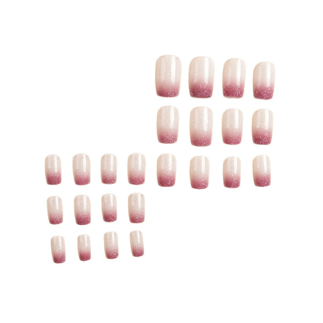 Ombre Glitter Acrylic Nail Extensions Kalsten