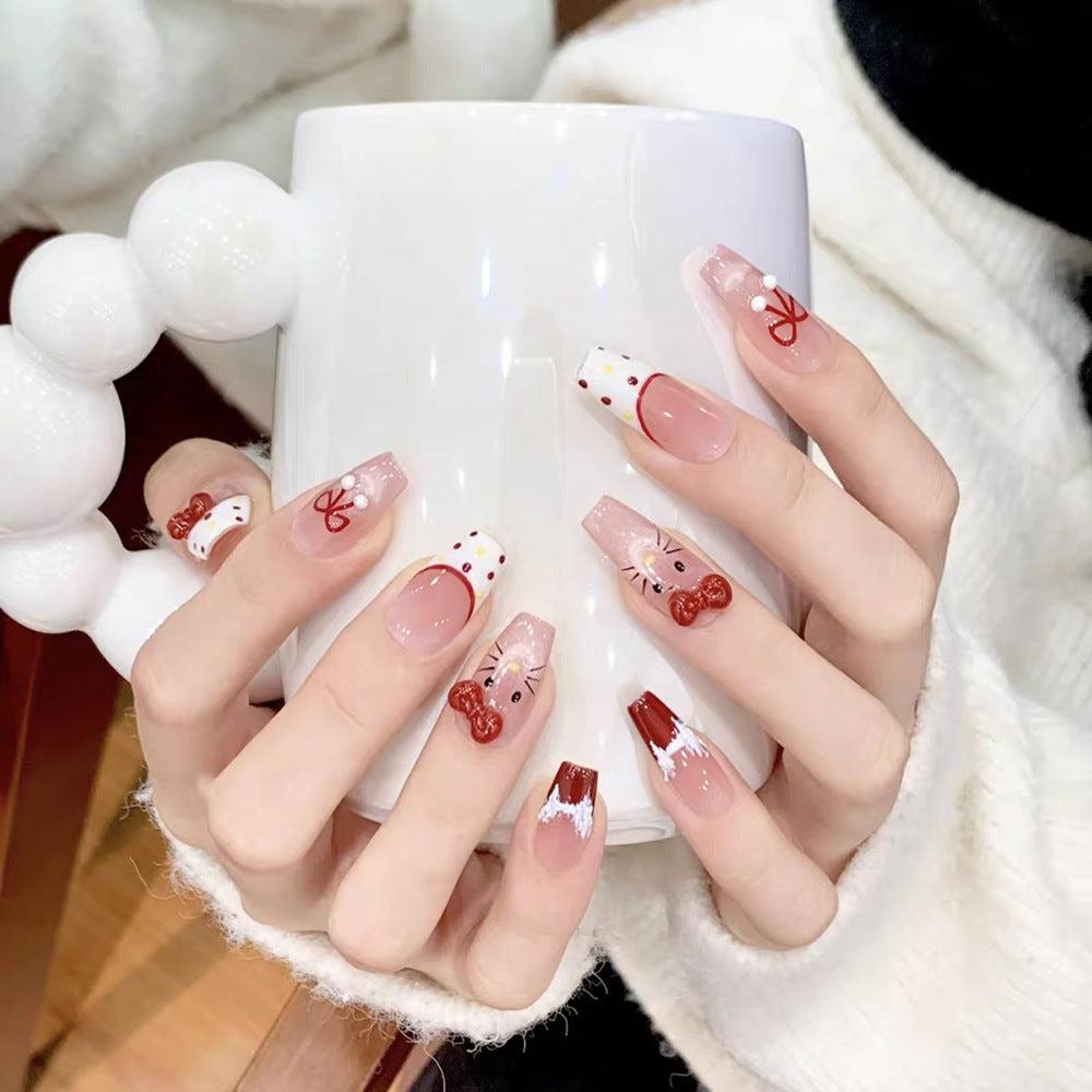 Artificial nails with elegant ombre finish Kalsten
