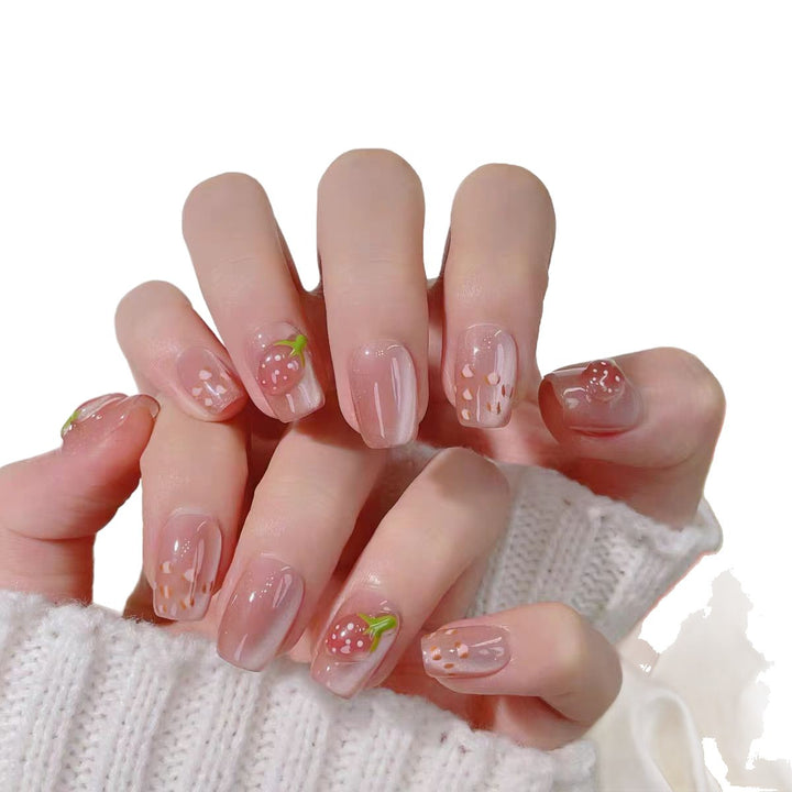 Artistic Floral Design Press-On Nails