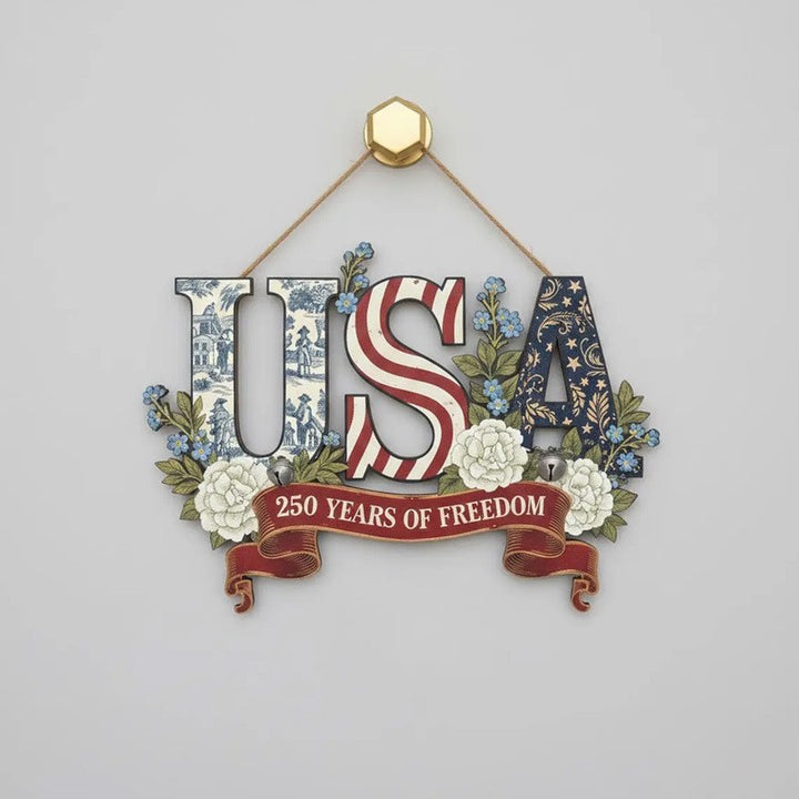 Unisex nan layered star wreath door decor with mixed ribbon bows and wooden accents Kalsten