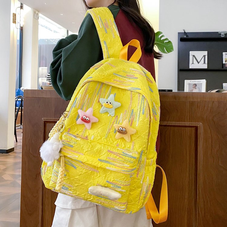 Backpack Made of High-Quality, Colorful Material with Playful Applications Kalsten