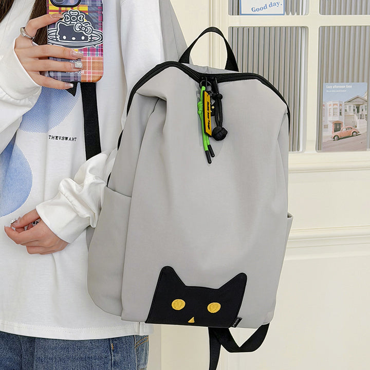 Playful Cat-Themed Casual Backpack Kalsten