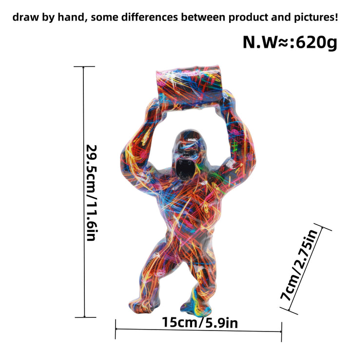 Artful Gorilla Sculpture Kalsten